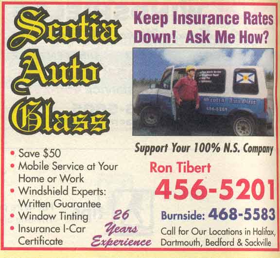 Scotia Auto Glass Advertising and promotion yellow pages